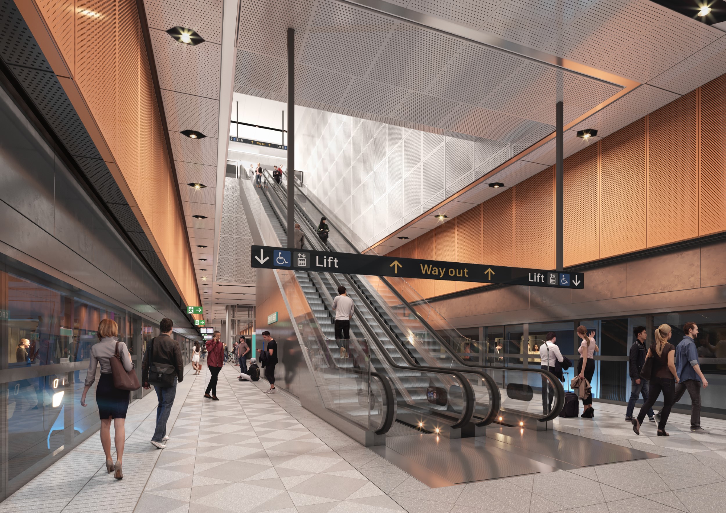 Sydney Metro Crows Nest Station Sydney NSW NDY