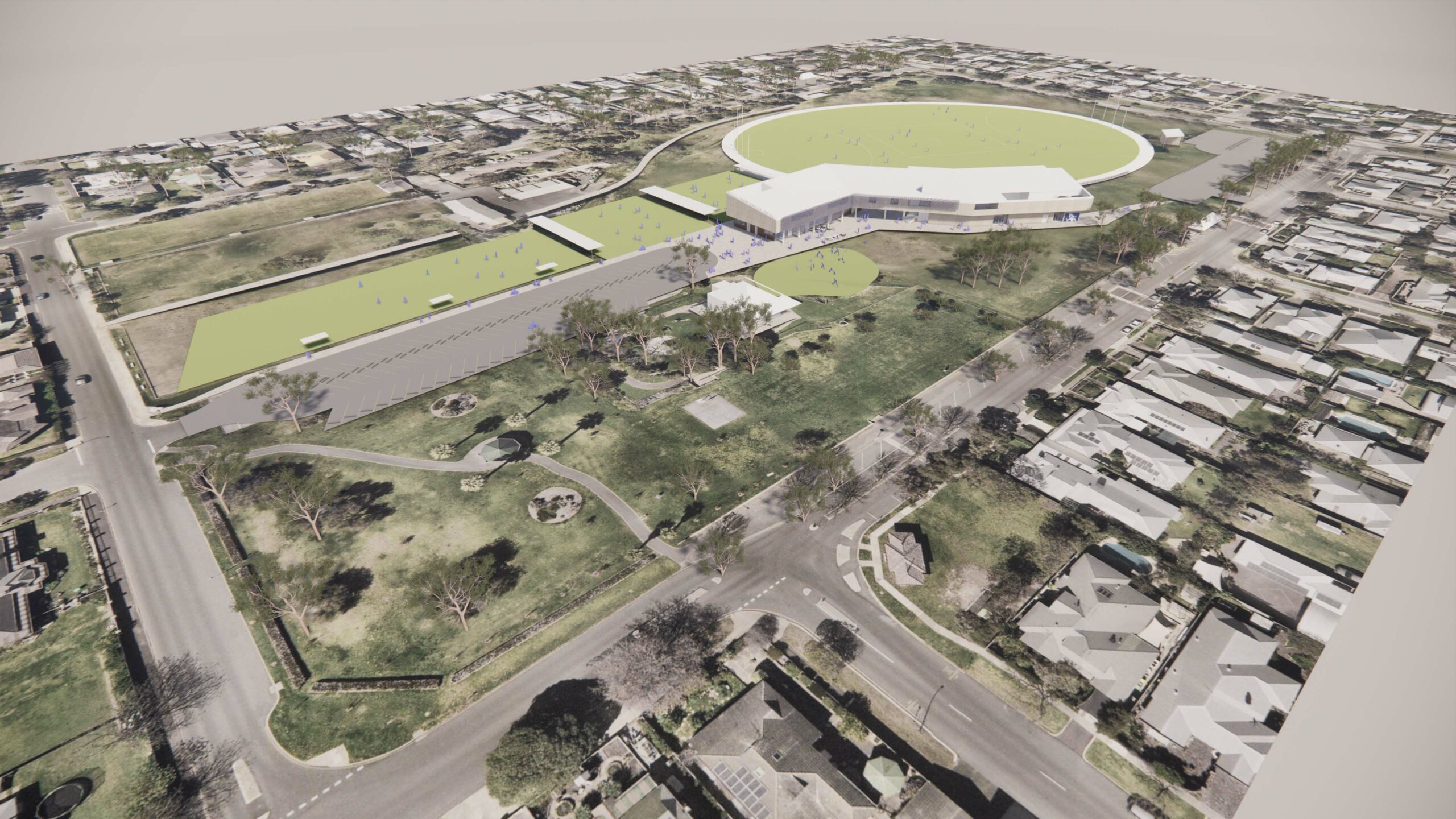 East Fremantle Oval_Aerial render